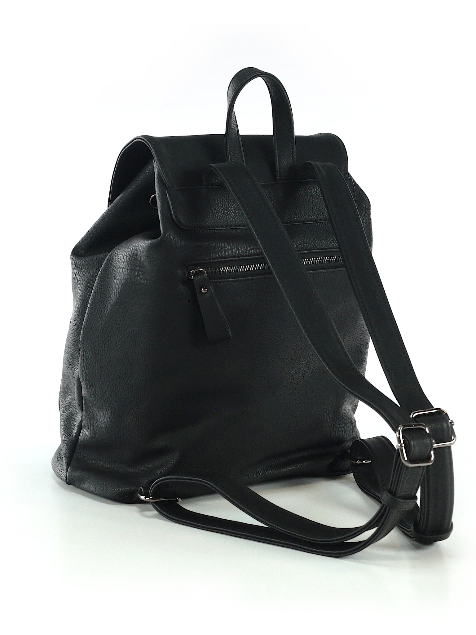 Miztique Solid Black Backpack One Size - 45% off