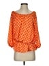 Vince Camuto 100% Polyester Orange 3/4 Sleeve Blouse Size S - photo 1