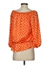 Vince Camuto 100% Polyester Orange 3/4 Sleeve Blouse Size S - photo 2