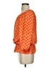 Vince Camuto 100% Polyester Orange 3/4 Sleeve Blouse Size S - photo 5
