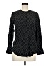Old Navy 100% Rayon Polka Dots Black Long Sleeve Blouse Size M - photo 1