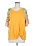 Unbranded Yellow Short Sleeve Top Size M - photo 1