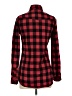 Matchstick 100% Cotton Plaid Red Long Sleeve Button-Down Shirt Size S - photo 2