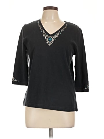 CHRISTINE ALEXANDER 3/4 Sleeve Top (view 1)