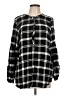 Talbots 100% Rayon Black Long Sleeve Blouse Size L - photo 1