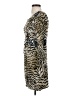Madison Marcus Animal Print Silver Cocktail Dress Size S - photo 5