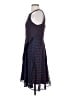 Eva Franco 100% Polyester Polka Dots Blue Cocktail Dress Size 4 - photo 5