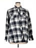 Pladra 100% Cotton Plaid Silver Long Sleeve Button-Down Shirt Size 1X - photo 1