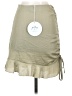 Polly 100% Polyester Solid Tan Casual Skirt Size 4 - photo 2