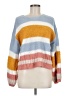 LoveRiche Color Block Blue Pullover Sweater Size M - photo 1
