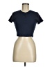 Rosio Blue Short Sleeve Henley Size M - photo 1