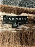 MIOU MUSE Chevron-herringbone Brown Pullover Sweater Size S - photo 7