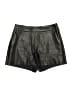 Express 100% Polyester Metallic Black Shorts Size 00 - photo 1