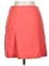 Topshop 100% Polyester Solid Orange Red Casual Skirt Size 2 - photo 1