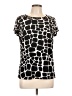 Liz Claiborne Black Short Sleeve Blouse Size L - photo 1