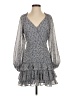 ASTR The Label 100% Polyester Tweed Gray Casual Dress Size S - photo 1