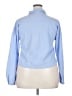 Assorted Brands Houndstooth Blue Long Sleeve Blouse Size XXL - photo 2