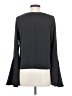 Anthropologie 100% Polyester Gray Black Long Sleeve Blouse Size XS - photo 2