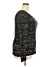 City Chic Metallic Black Pullover Sweater Size 18 Plus (M) - photo 4