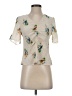 Assorted Brands Floral Ivory Short Sleeve Blouse Size S (estimated) - photo 1
