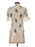 Assorted Brands Floral Ivory Short Sleeve Blouse Size S (estimated) - photo 2