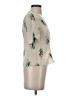 Assorted Brands Floral Ivory Short Sleeve Blouse Size S (estimated) - photo 4