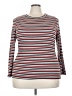 BP. Stripes Red Brown 3/4 Sleeve T-Shirt Size 3X - photo 1