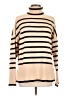 Assorted Brands Stripes Tan Turtleneck Sweater Size L - photo 1