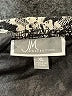 JM Collection 100% Nylon Chevron-herringbone Black Silver Formal Skirt Size XL - photo 4