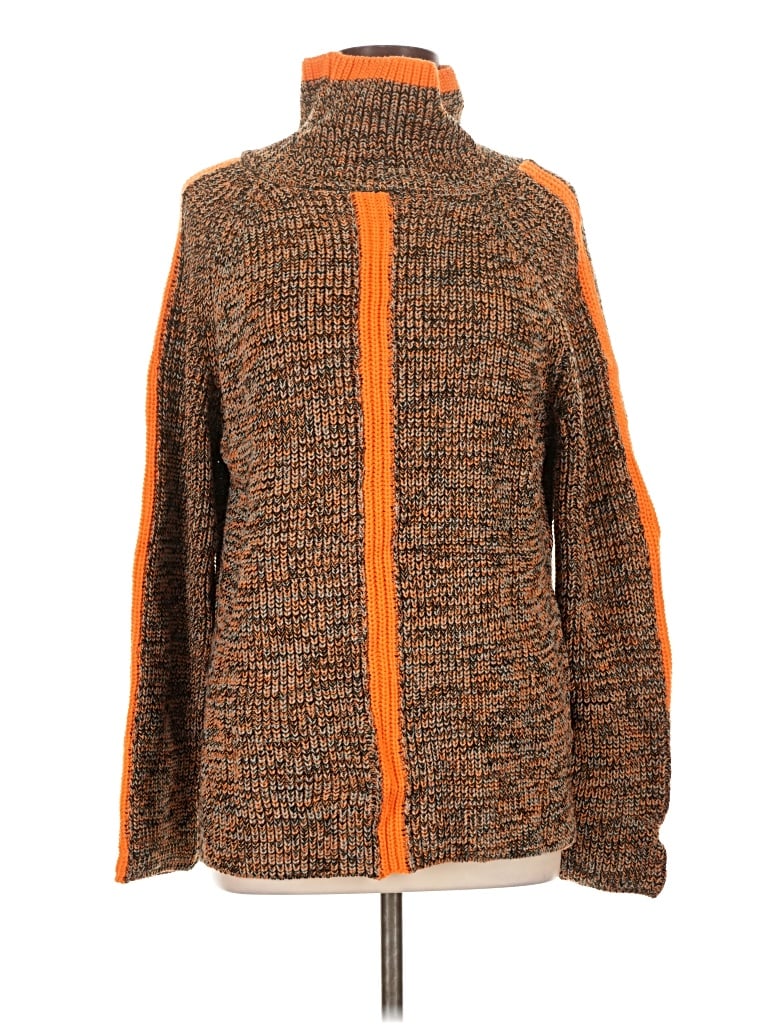 Pre-owned Unbranded Cardigan Sweater In Orange