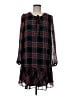 Draper James 100% Polyester Plaid Black Casual Dress Size M - photo 1