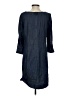 Talbots 100% Cotton Solid Blue Casual Dress Size 4 - photo 2