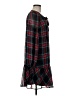 Draper James 100% Polyester Plaid Black Casual Dress Size M - photo 4