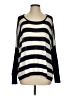 Fate Stripes Black Pullover Sweater Size S - photo 1