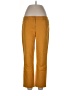 Adrienne Vittadini Solid Gold Yellow Casual Pants Size 10 - photo 1