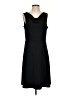Lands' End Solid Black Casual Dress Size S - photo 1