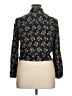Paige Floral Black Long Sleeve Blouse Size XL - photo 2