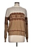 Assorted Brands 100% Acrylic Chevron-herringbone Tan Pullover Sweater Size L - photo 1