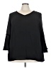 Avenue Black 3/4 Sleeve Blouse Size 22 - 24 Plus - photo 1