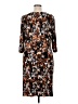 Roaman's Print Brown Casual Dress Size 16W - photo 2