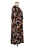 Roaman's Print Brown Casual Dress Size 16W - photo 4