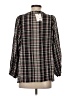 Hatch 100% Viscose Houndstooth Gray Long Sleeve Blouse Size Sm Maternity (1) - photo 2