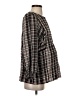 Hatch 100% Viscose Houndstooth Gray Long Sleeve Blouse Size Sm Maternity (1) - photo 4