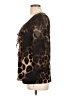 Susan Lawrence 100% Polyester Animal Print Brown 3/4 Sleeve Blouse Size L - photo 5
