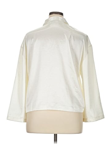 Calligraphie 3/4 Sleeve Button-Down Shirt (view 2)