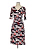Jones Studio Print Red Casual Dress Size 4 - photo 1
