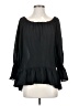 Bisou Bisou 100% Polyester Black 3/4 Sleeve T-Shirt Size S - photo 1