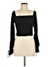 Mi ami 100% Polyester Black Long Sleeve Top Size M - photo 1