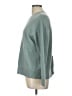 Repeat Cashmere Solid Green Teal Wool Pullover Sweater Size L - photo 5