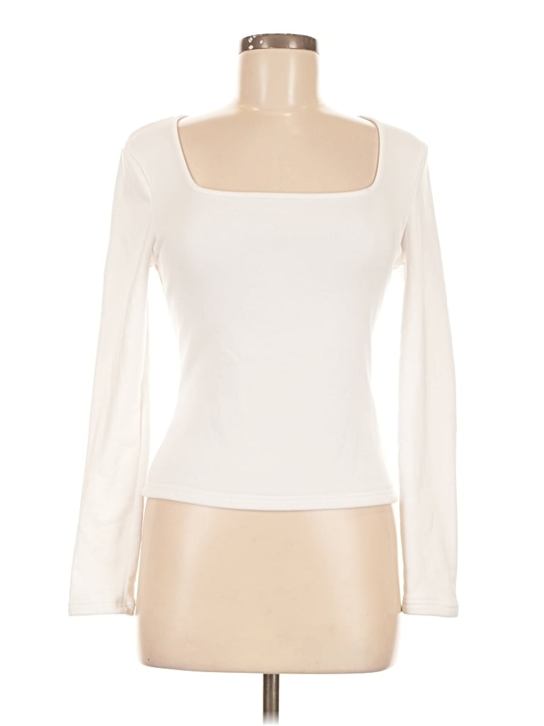 Pre-owned Shein Long Sleeve T-shirt In Ivory